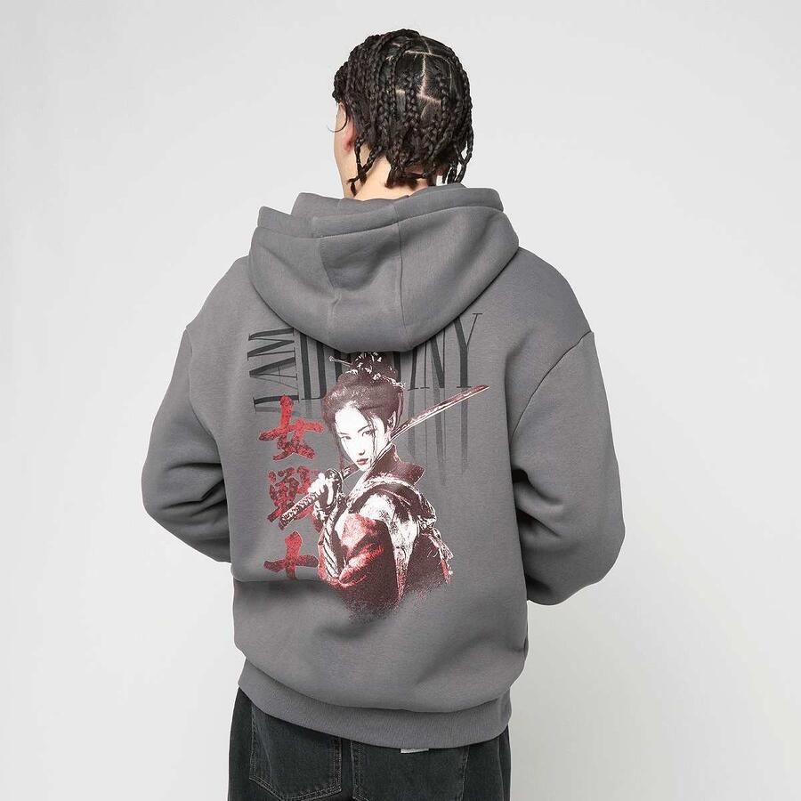 Mister tee I Am Destiny Fluffy Zip Hoody Men Hoodies & Sweaters grijs Maat XXL Kleding - Foto 3