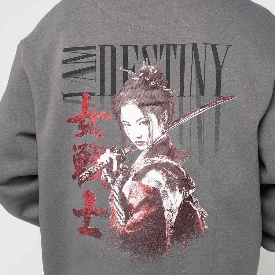Mister tee I Am Destiny Fluffy Zip Hoody Men Hoodies & Sweaters grijs Maat XXL Kleding