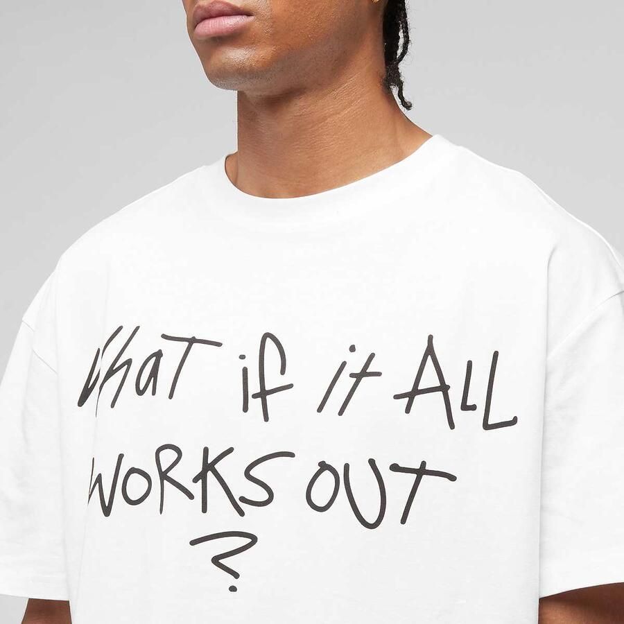 Mister tee It All Works Out Wording Oversize Men T-Shirts & Polo's wit Maat XXL Kleding - Foto 2