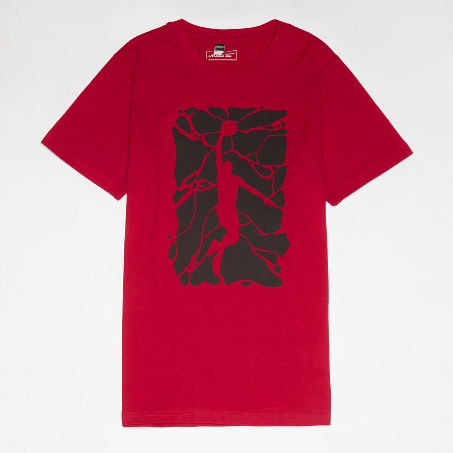 Mister Tee Kids Basketball Splitters Tee T-Shirts in rood formaten: 158 164 - Foto 2