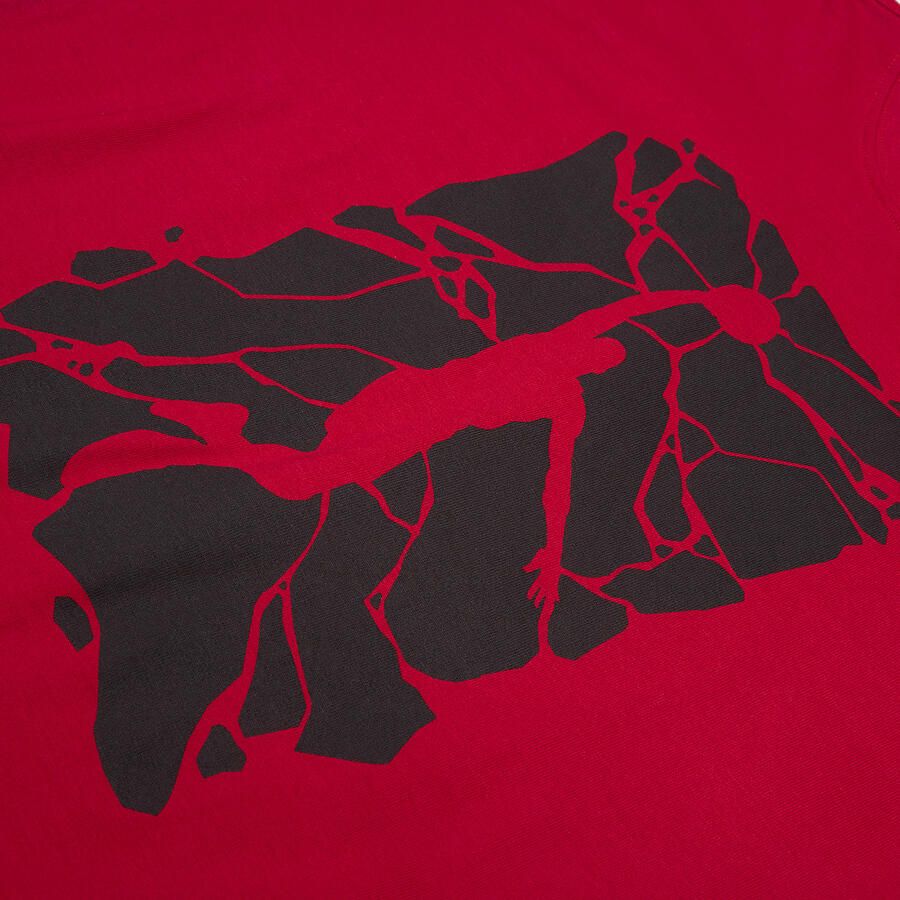 Mister Tee Kids Basketball Splitters Tee T-Shirts in rood formaten: 158 164