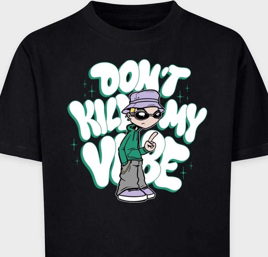 Mister Tee Kids Don't Kill My Vibe Unisex T-Shirts zwart Kleding