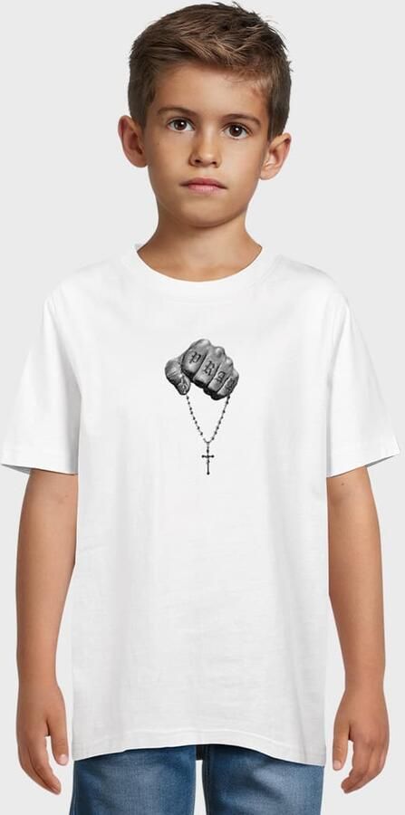 Mister Tee Kids Faith Meets Strength Unisex T-Shirts wit Kleding - Foto 3