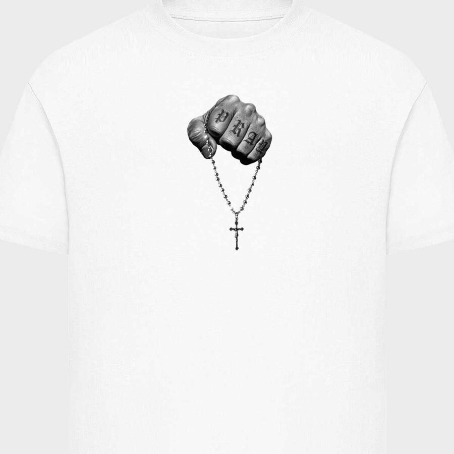 Mister Tee Kids Faith Meets Strength Unisex T-Shirts wit Kleding