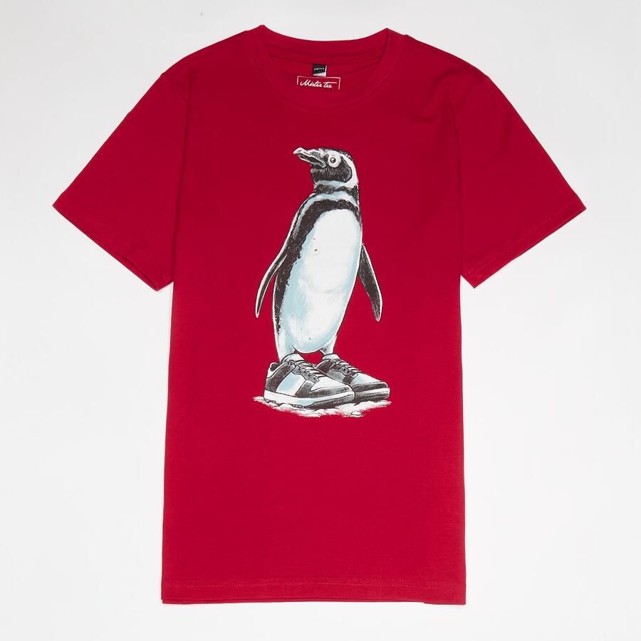Mister Tee Kids Fancy Penguin Unisex T-Shirts rood Kleding - Foto 3