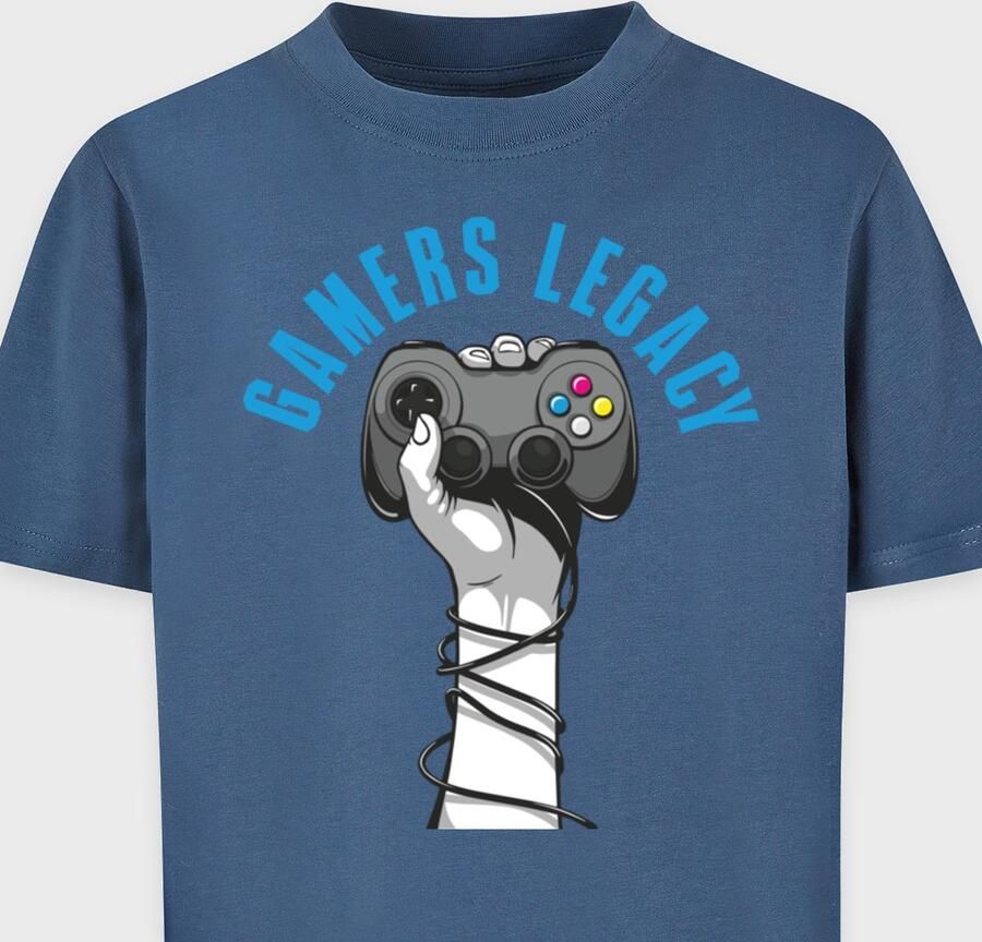 Mister Tee Kids Gamers Legacy Unisex T-Shirts blauw Kleding