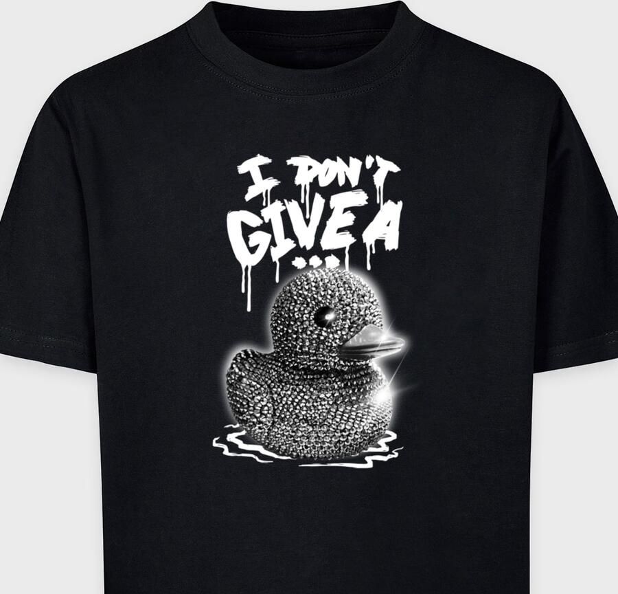 Mister Tee Kids I Don't Give A Unisex T-Shirts zwart Kleding