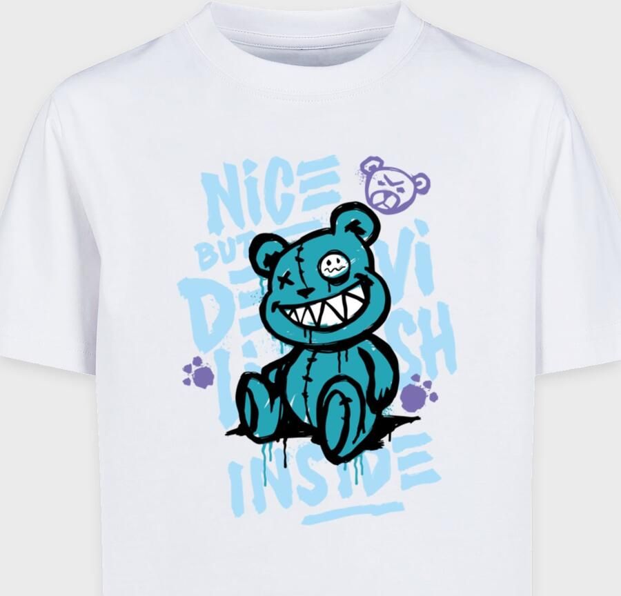Mister Tee Kids Nice But Devilish Tee T-Shirts in wit formaten: 146 152