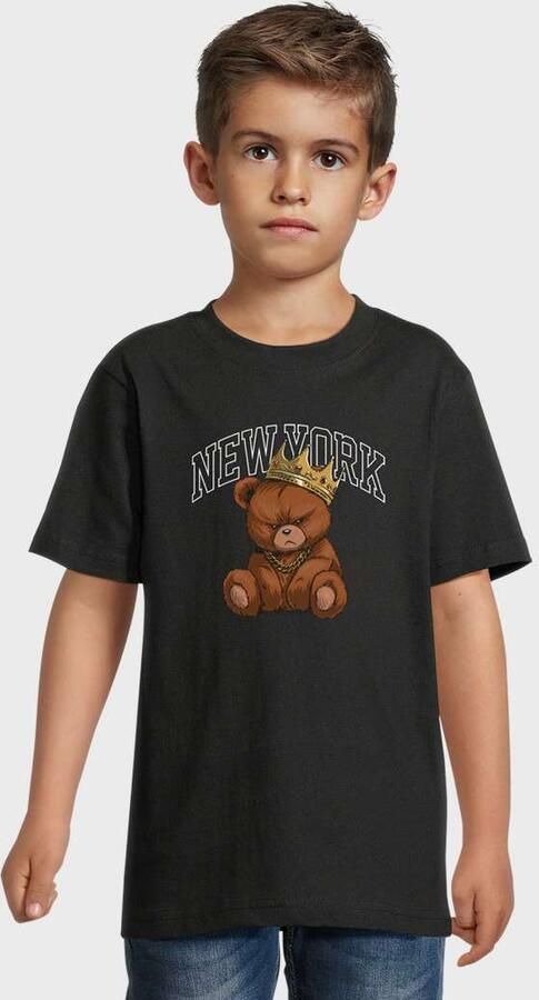 Mister Tee Kids NY Crowned Bear Unisex T-Shirts zwart Kleding - Foto 2