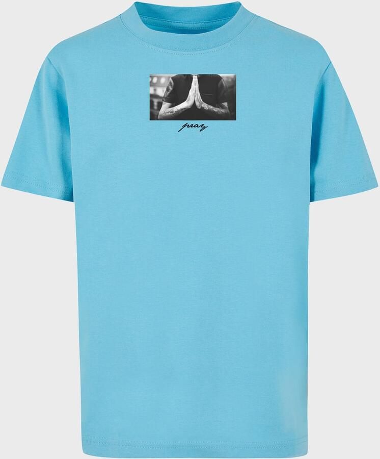 Mister Tee Kids Pray Unisex T-Shirts blauw Kleding - Foto 3