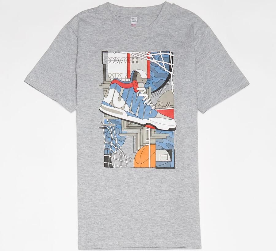Mister Tee Kids Sneaker Collage Unisex T-Shirts grijs Kleding - Foto 3