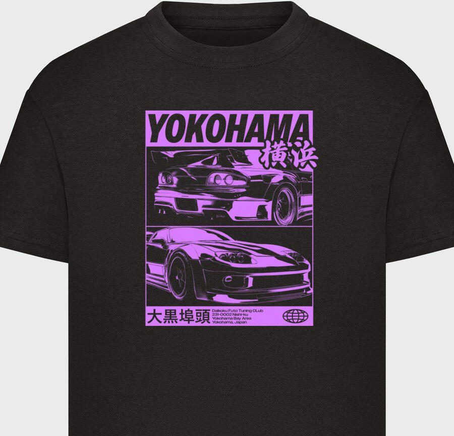 Mister Tee Kids Yokohama Race Unisex T-Shirts zwart Kleding