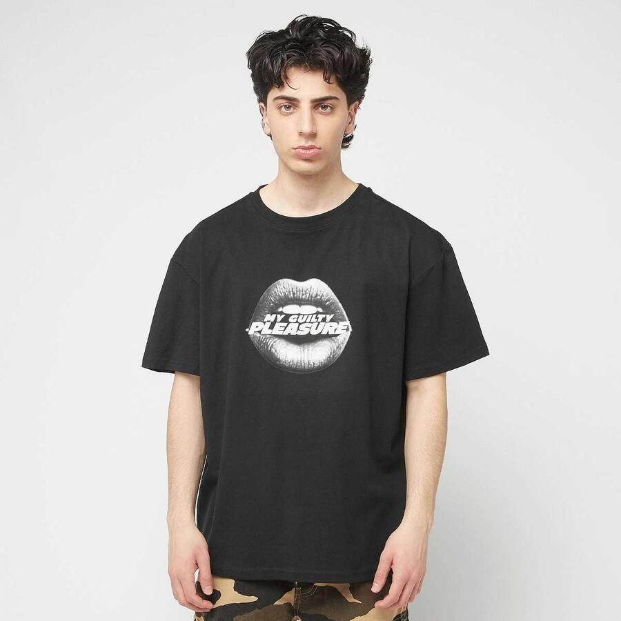 Mister tee Off My Lips Oversize Men T-Shirts & Polo's zwart Maat XXL Kleding - Foto 3
