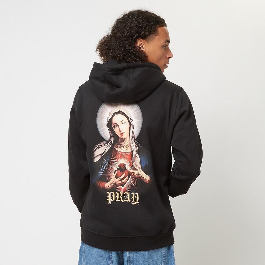 Mister tee Praying Mary Hoody Men Hoodies & Sweaters zwart Maat XS Kleding - Foto 3