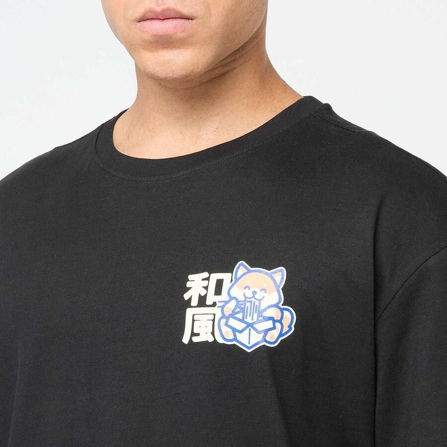 Mister tee Yummy Noodles Oversize Men T-Shirts & Polo's zwart Maat XXL Kleding