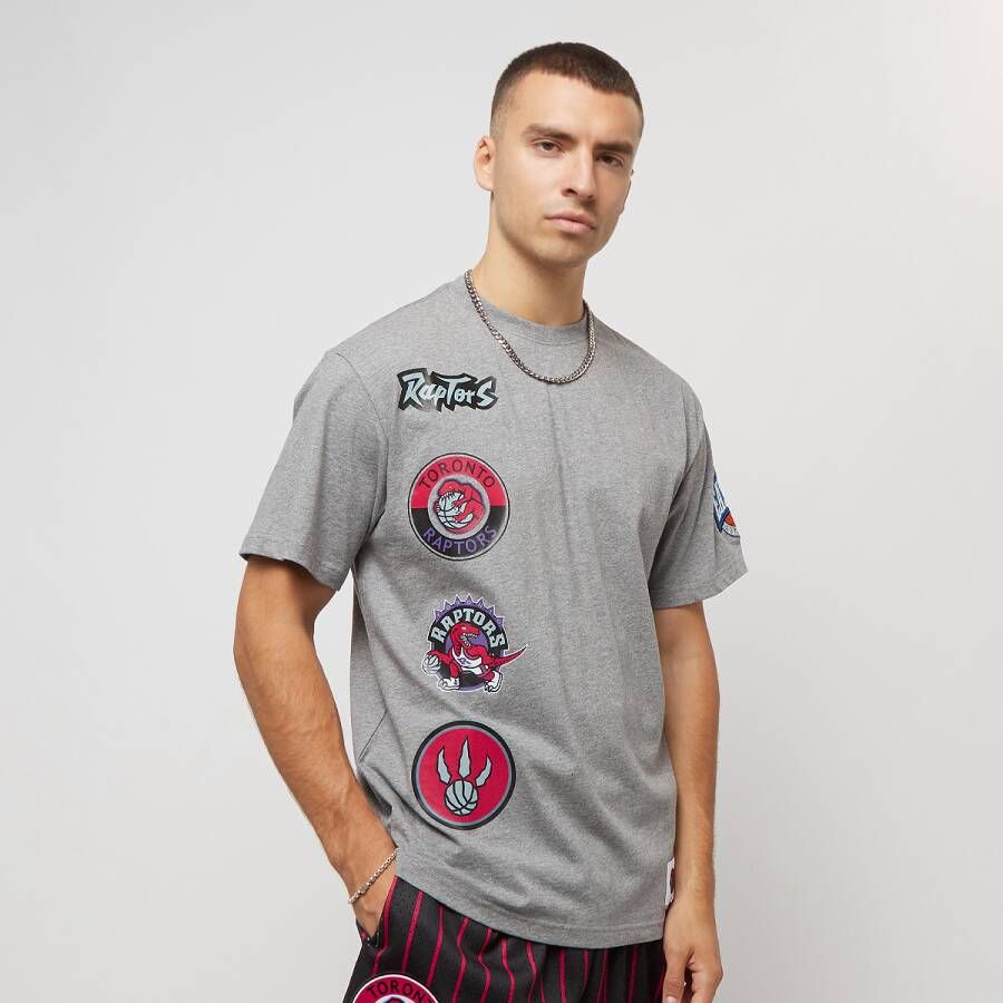 Mitchell & Ness Nba Toronto Raptors City Collection T-shirts Kleding grey heather maat: XL beschikbare maaten:S M L XL