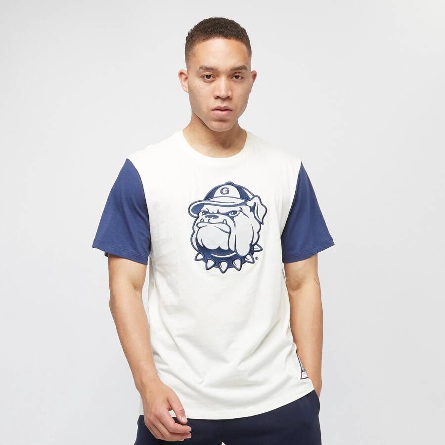 Mitchell & Ness Color Blocked Short Sleeve Tee Georgetown University