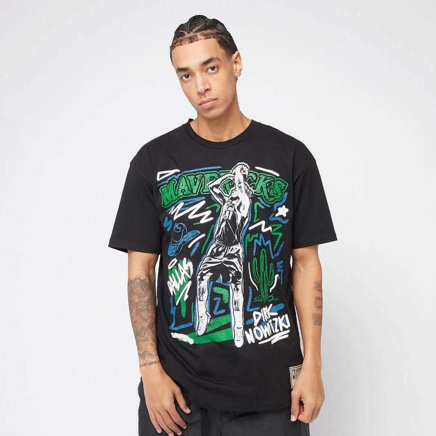 Mitchell & Ness NBA Chalked Up Tee Dallas Mavericks men T-Shirts Polo's zwart Maat XL Kleding - Foto 3