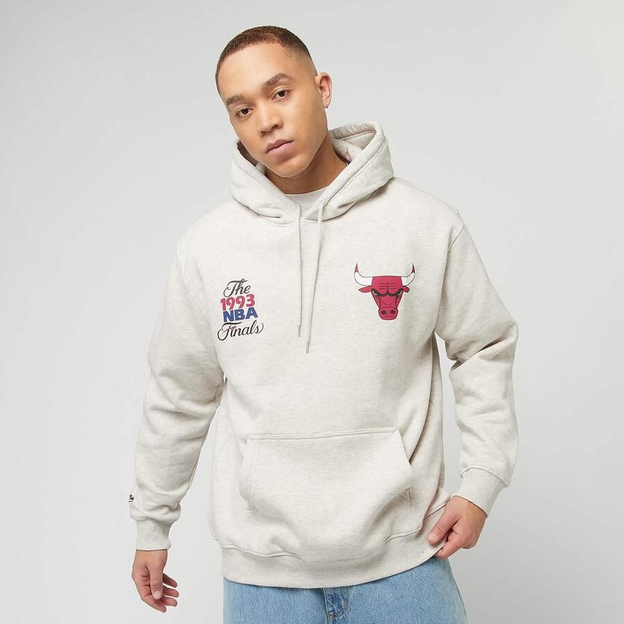 Mitchell & Ness NBA Chicago Bulls Easy Cool Graphic Hoody men Hoodies Sweaters beige Maat XL Kleding