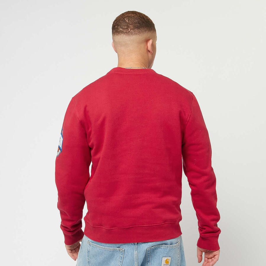 Mitchell & Ness NBA Chicago Bulls There Back Fleece Crew Men Hoodies Sweaters rood Maat L Kleding