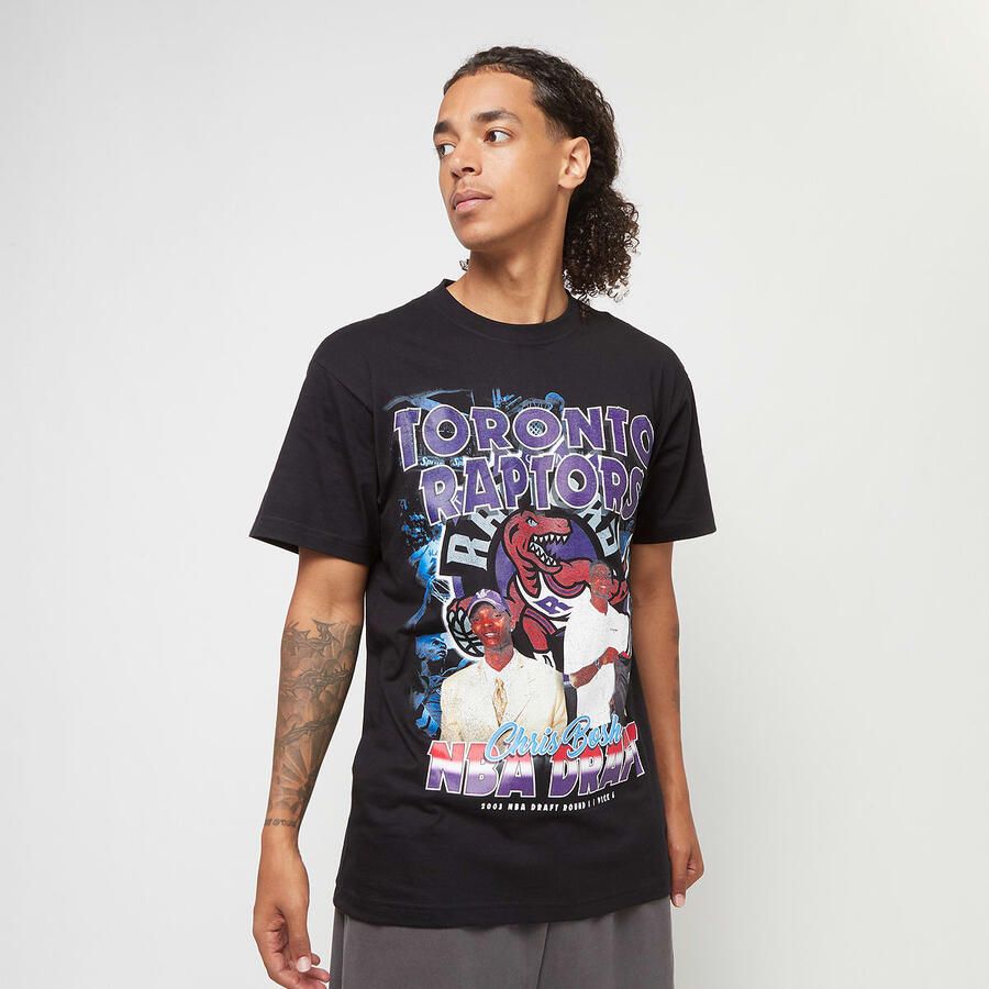 Mitchell & Ness NBA Draft Day Tee Toronto Raptors Men T-Shirts Polo's zwart Maat S Kleding - Foto 3