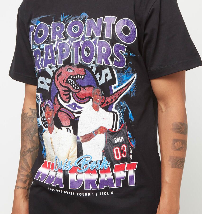 Mitchell & Ness NBA Draft Day Tee Toronto Raptors Men T-Shirts Polo's zwart Maat S Kleding - Foto 2