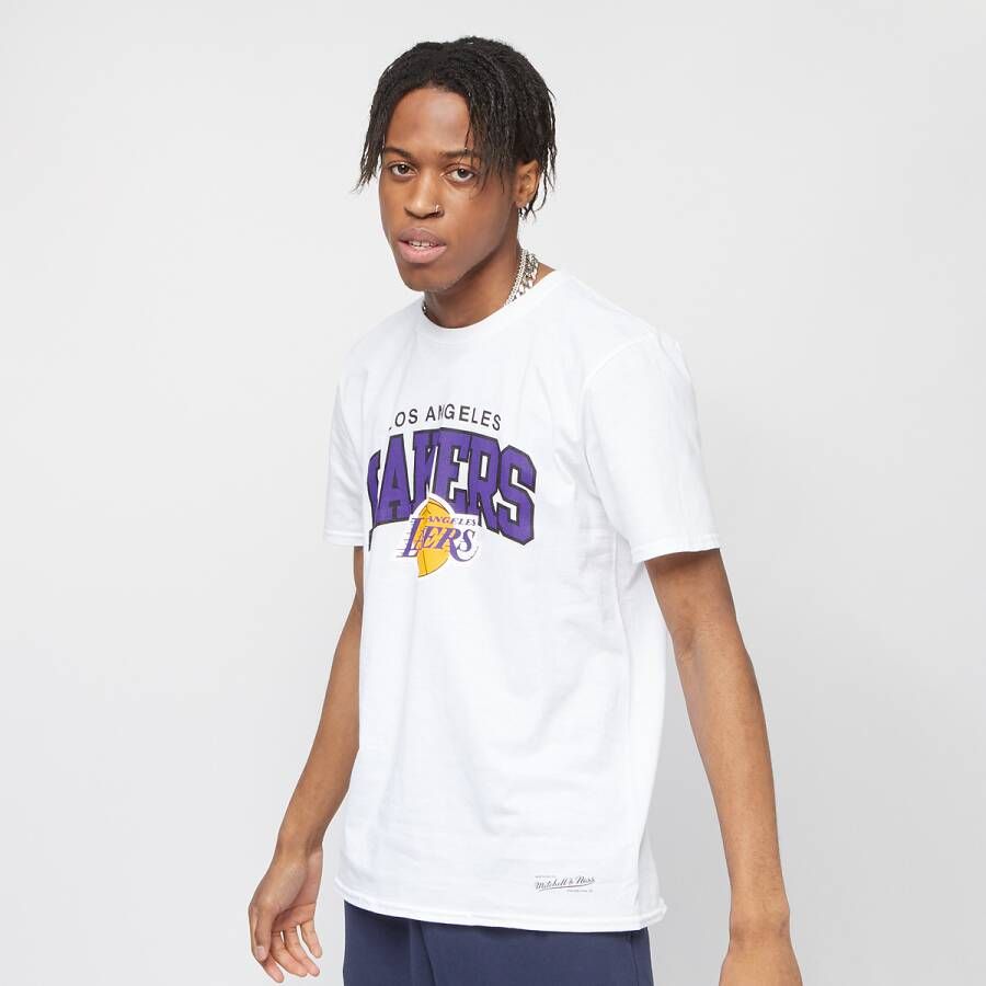 Mitchell & Ness Nba Los Angeles Lakers Table Top T-shirts Kleding white maat: S beschikbare maaten:S M L XL