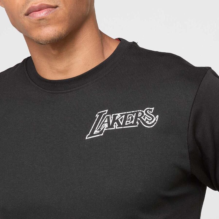 Mitchell & Ness NBA Los Angeles Lakers HWC Overlap Graphic Tee Men T-Shirts Polo's zwart Maat XL Kleding - Foto 2