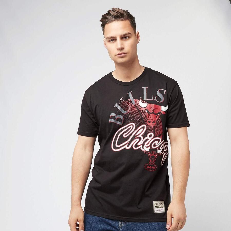 Mitchell & Ness NBA Maxed Out Tee Chicago Bulls men T-Shirts Polo's zwart Maat XXL Kleding - Foto 3