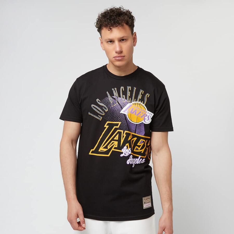 Mitchell & Ness NBA Maxed Out Tee Los Angeles Lakers Men T-Shirts Polo's zwart Maat XL Kleding - Foto 3