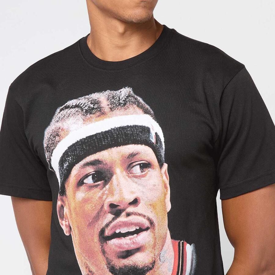 Mitchell & Ness NBA Philadelphia 76ers Player Big Face Tee Men T-Shirts Polo's zwart Maat XL Kleding - Foto 2