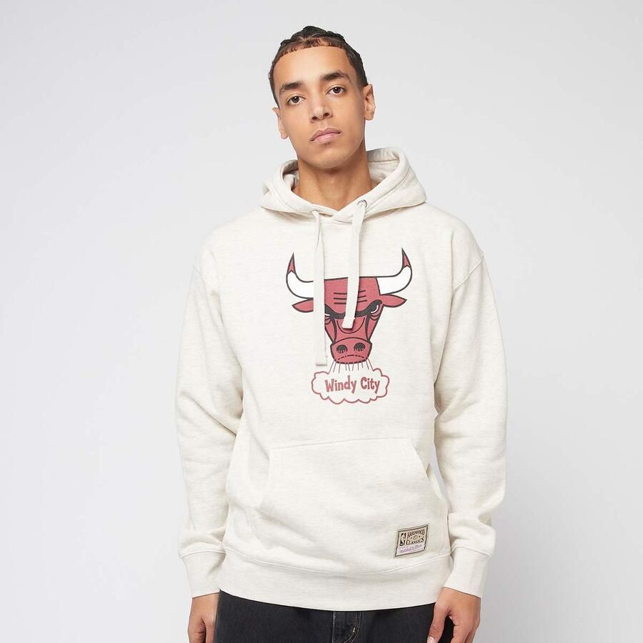 Mitchell & Ness NBA Slammin Hoodie Chicago Bulls Men Hoodies Sweaters beige Maat XXL Kleding - Foto 3