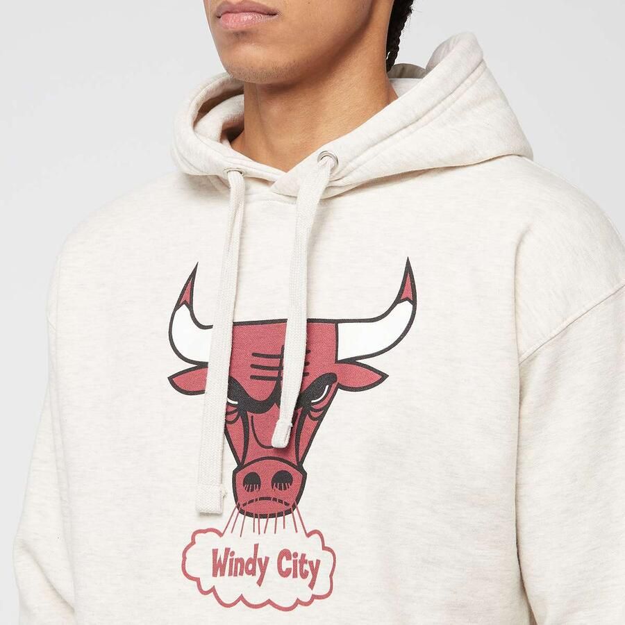 Mitchell & Ness NBA Slammin Hoodie Chicago Bulls Men Hoodies Sweaters beige Maat XXL Kleding - Foto 2