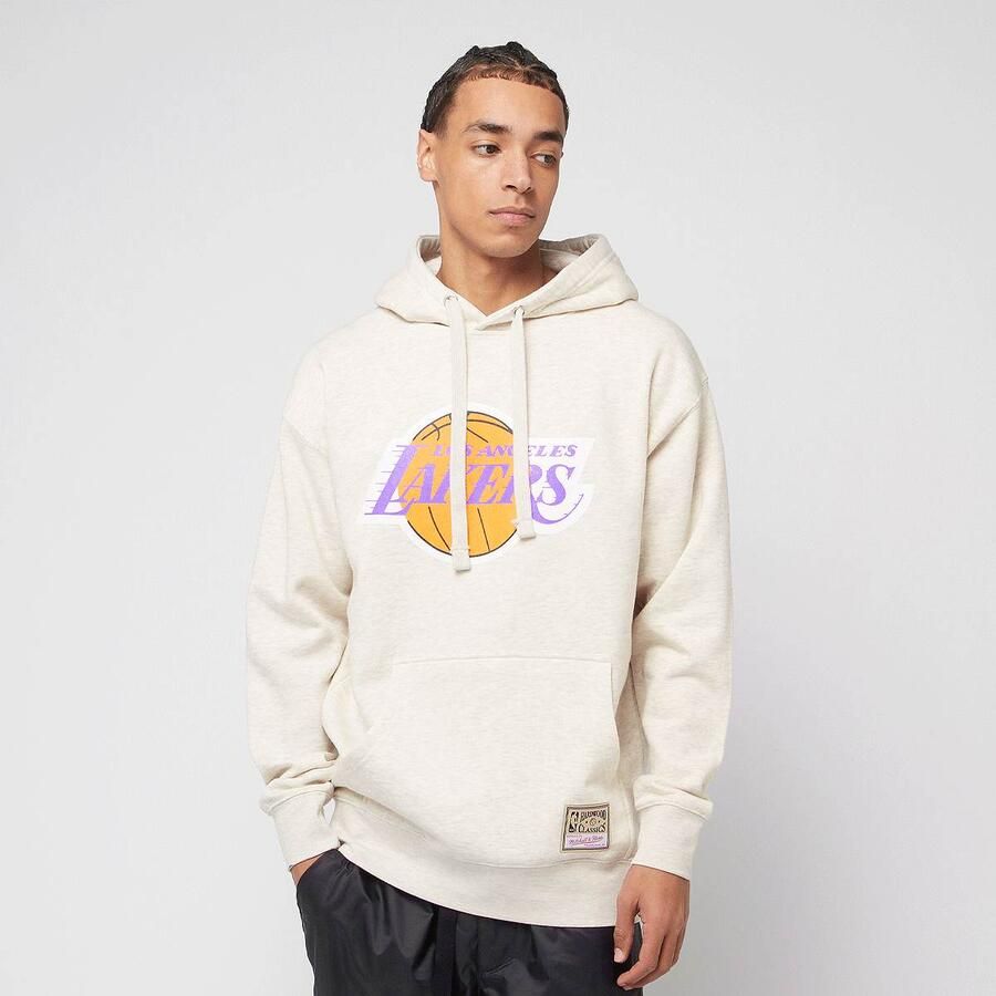 Mitchell & Ness NBA Slammin Hoodie Los Angeles Lakers Men Hoodies Sweaters beige Maat XXL Kleding - Foto 3