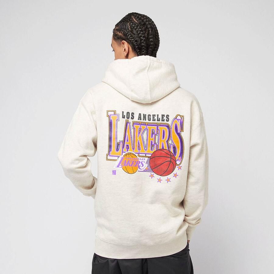 Mitchell & Ness NBA Slammin Hoodie Los Angeles Lakers Men Hoodies Sweaters beige Maat XXL Kleding - Foto 1