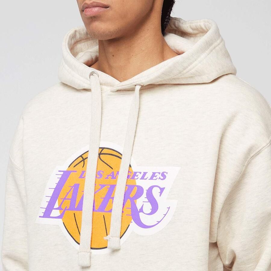 Mitchell & Ness NBA Slammin Hoodie Los Angeles Lakers Men Hoodies Sweaters beige Maat XXL Kleding - Foto 2