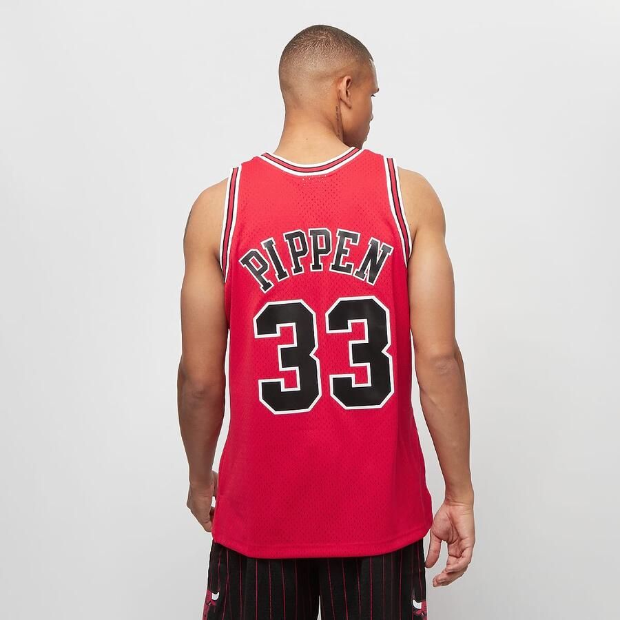 Mitchell & Ness Nba Swingman Jersey Chicago Bulls 1997-98 Dennis Rodman Sportshirts Heren scarlet maat: XL beschikbare maaten:S M L XL - Foto 2
