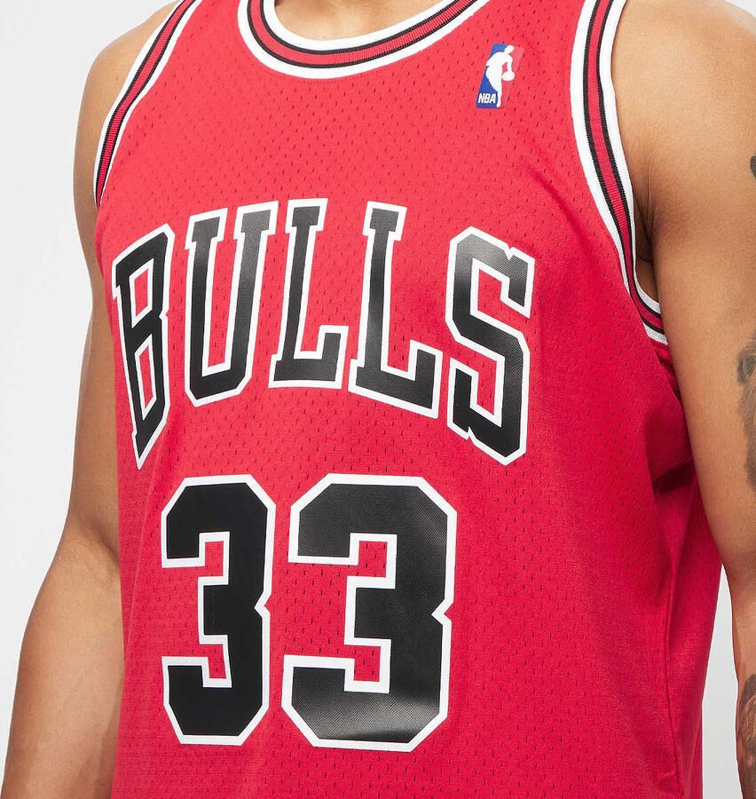 Mitchell & Ness Nba Swingman Jersey Chicago Bulls 1997-98 Dennis Rodman Sportshirts Heren scarlet maat: XL beschikbare maaten:S M L XL - Foto 2