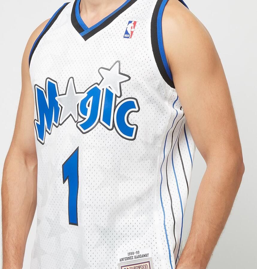 Mitchell & Ness NBA Swingman Jersey 98 Orlando Magic Anfernee Hardaway Men Jersey's wit Maat S Kleding - Foto 2