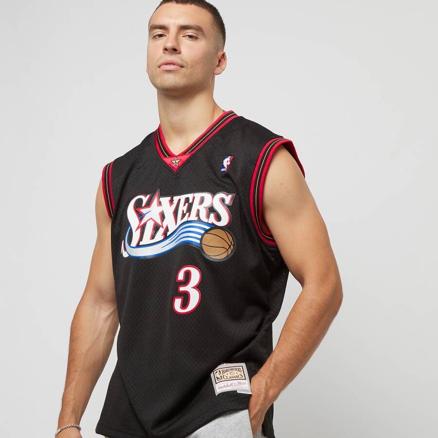 Mitchell & Ness Nba Swingman Jersey Philadelphia 76ers Iverson Jersey's Kleding black maat: S beschikbare maaten:S