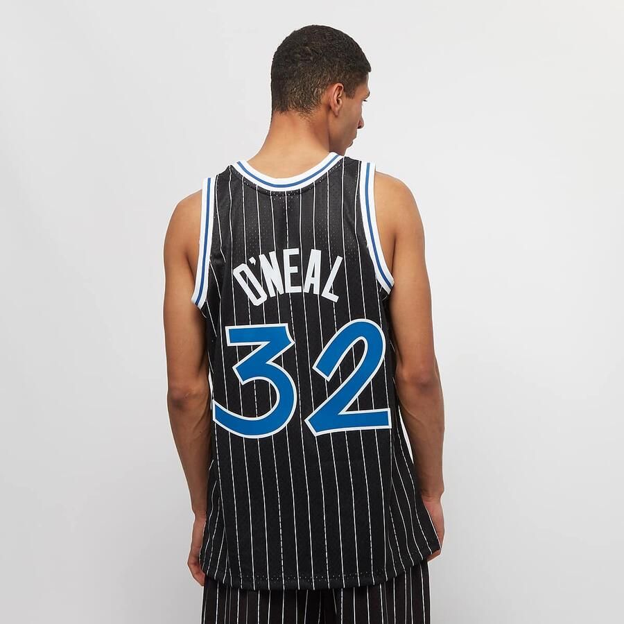 Mitchell & Ness NBA Swingman Orlando Magic Shaquille O'Neal Men Jersey's zwart Maat XL Kleding