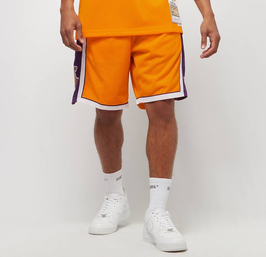 Mitchell & Ness Nba Swingman Shorts Los Angeles Lakers Sportshorts Kleding light gold purple maat: S beschikbare maaten:S M L XL XXL