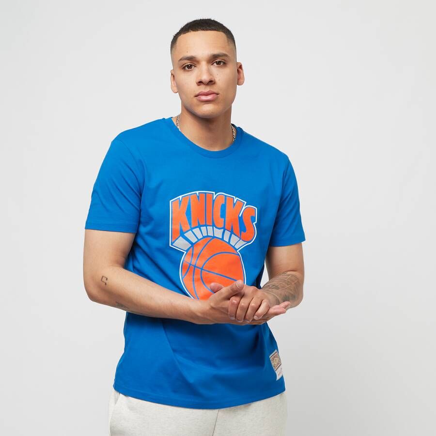 Mitchell & Ness Nba Team Logo Tee New York Knicks T-shirts Kleding royal maat: L beschikbare maaten:S M L