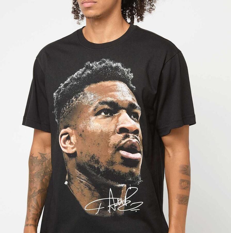 Mitchell & Ness NBPA Real Big Face Tee Giannis Antetokounmpo Men T-Shirts Polo's zwart Maat XL Kleding