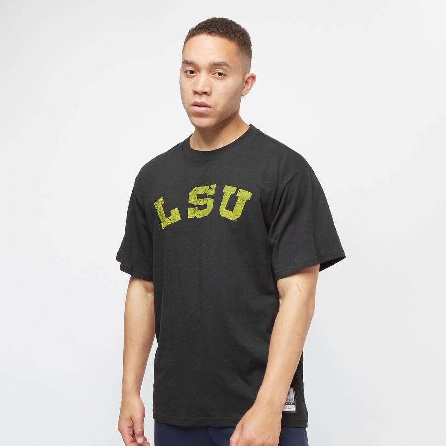 Mitchell & Ness Ncaa Louisiana State University Legendary Slub Short Sleeve Tee T-shirts Kleding black maat: S beschikbare maaten:S
