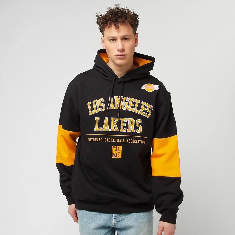 Mitchell & Ness Retro Fleece Hoodie Vintage Los Angeles Lakers Men Hoodies Sweaters zwart Maat M Kleding - Foto 3