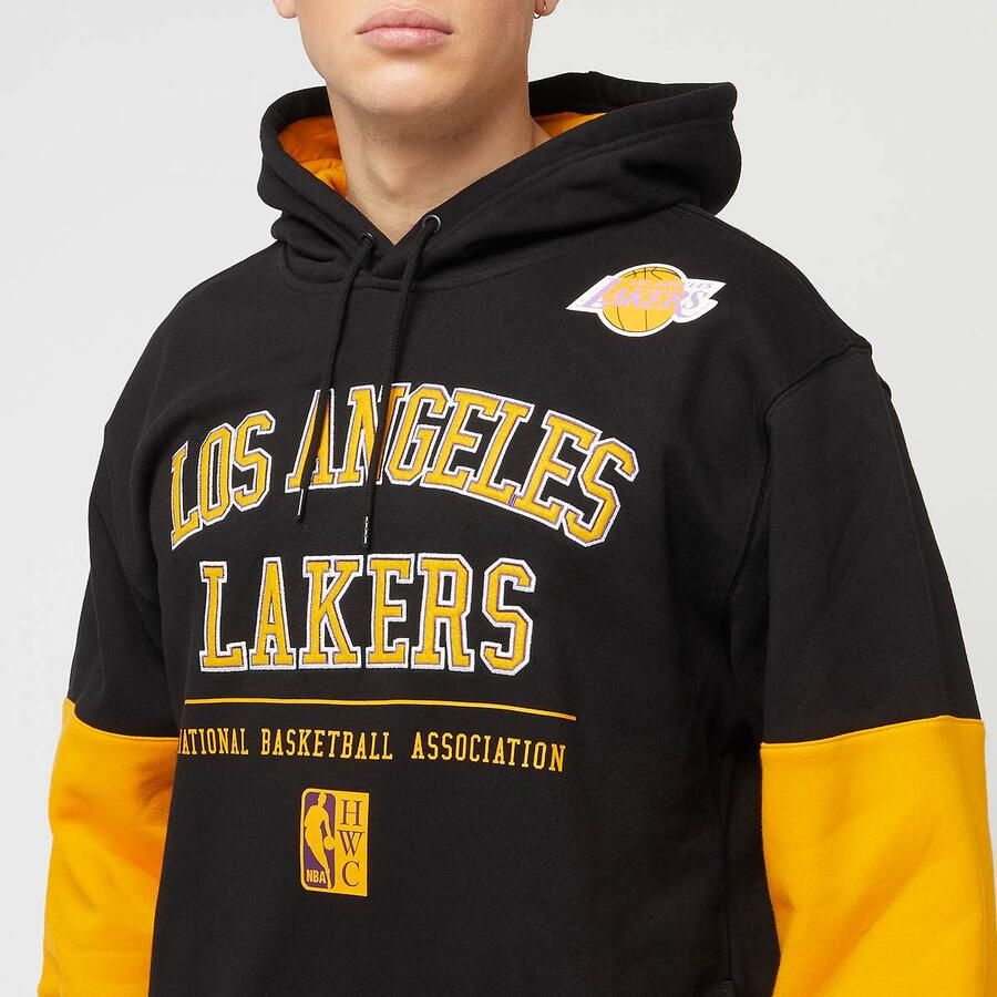 Mitchell & Ness Retro Fleece Hoodie Vintage Los Angeles Lakers Men Hoodies Sweaters zwart Maat M Kleding - Foto 2