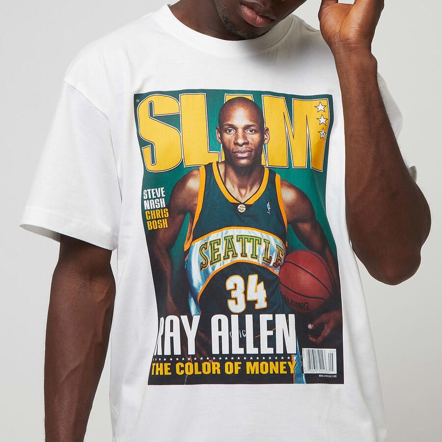 Mitchell & Ness Slam Cover Tee Seattle Supersonics Men T-Shirts Polo's wit Maat M Kleding - Foto 2