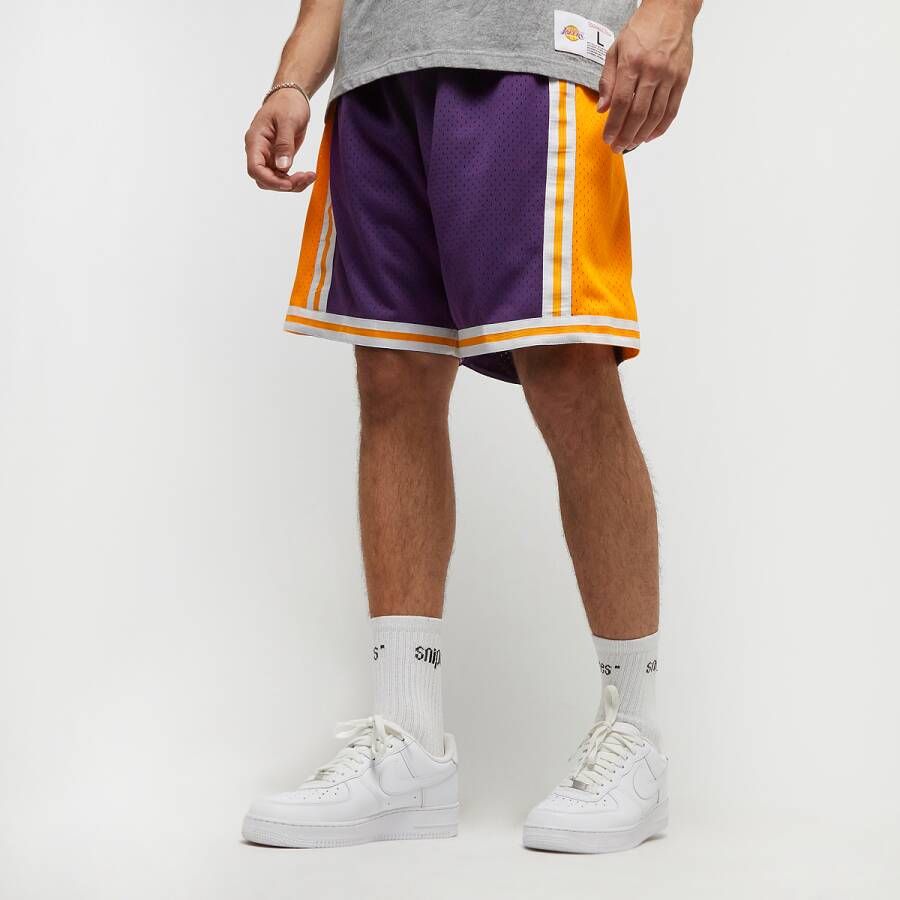 Mitchell & Ness Nba Swingman Shorts Los Angeles Lakers Sportshorts Kleding purple maat: XL beschikbare maaten:S M L XL