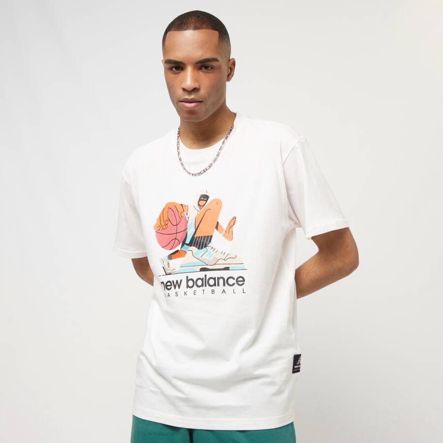 New Balance Hoops Artist Pack T-shirt T-shirts Kleding white maat: XL beschikbare maaten:M XL